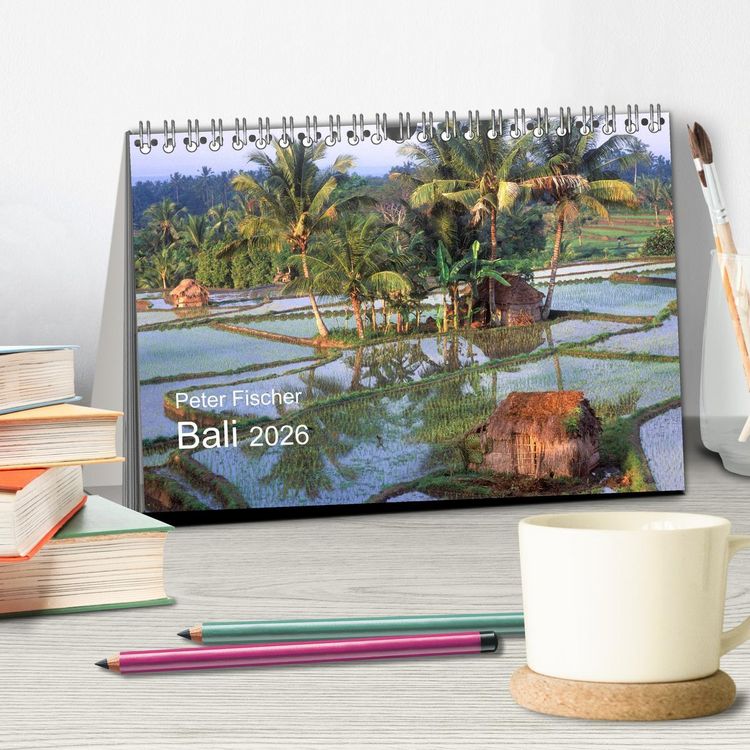 Produktbild: Peter Fischer - Bali 2026 (Tischkalender 2026 DIN A5 quer), CALVENDO Monatskalender