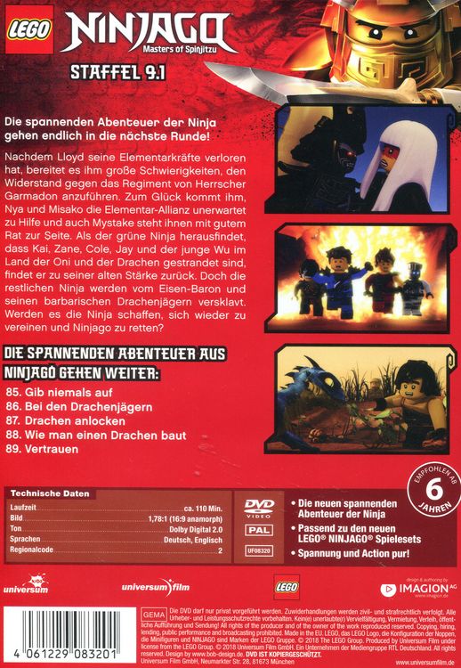 Produktbild: LEGO Ninjago - Staffel 9.1