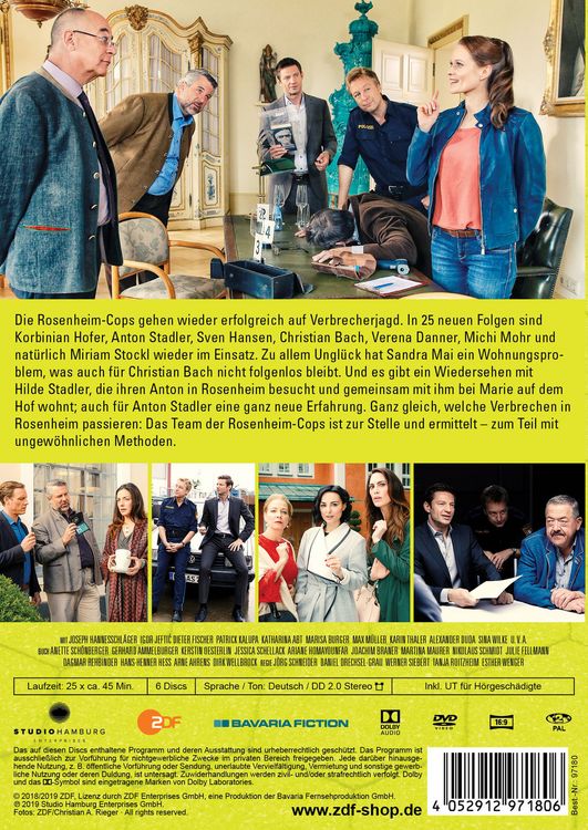 Produktbild: Die Rosenheim Cops - Die komplette achtzehnte Staffel [6 DVDs]