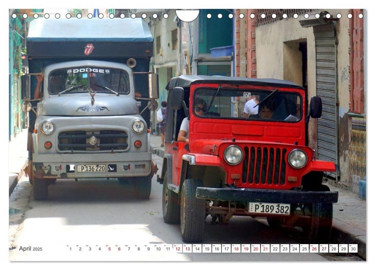 Produktbild: LKW Veteranen - Oldtimer der Marke Dodge in Kuba (Wandkalender 2025 DIN A4 quer), CALVENDO Monatskalender