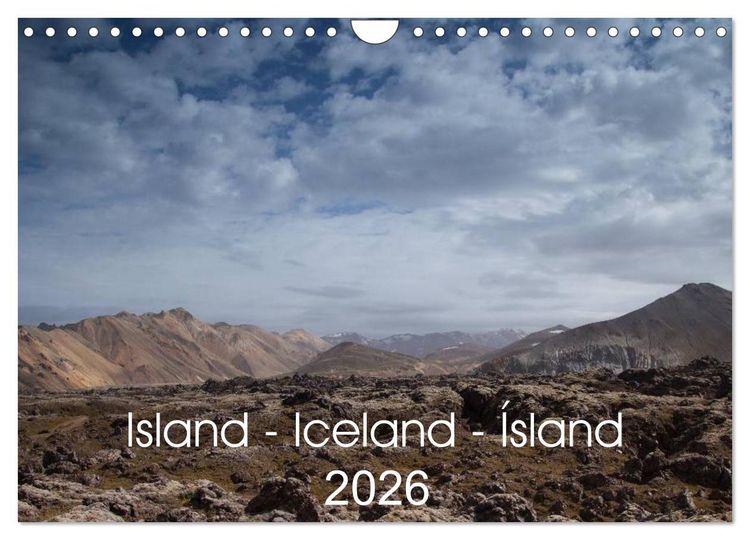 Produktbild: Island - Iceland - &Iacute;sland (Wandkalender 2026 DIN A4 quer), CALVENDO Monatskalender