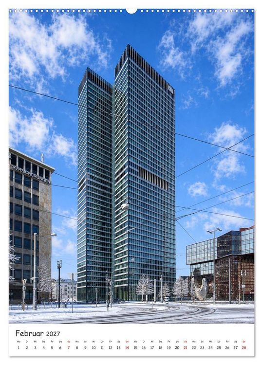 Produktbild: Frankfurter Hochh&auml;user (hochwertiger Premium Wandkalender 2027 DIN A2 hoch), Kunstdruck in Hochglanz