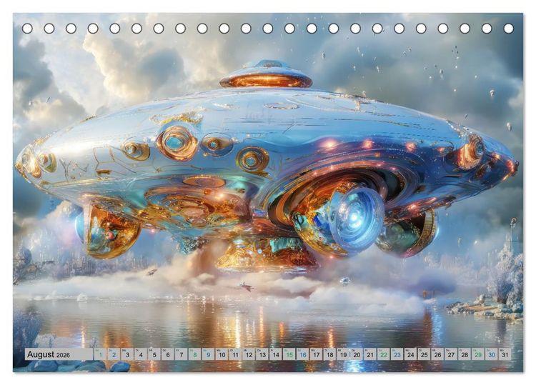 Produktbild: Science-Fiction Erlebnisse - Fantastische Welten (Tischkalender 2026 DIN A5 quer), CALVENDO Monatskalender