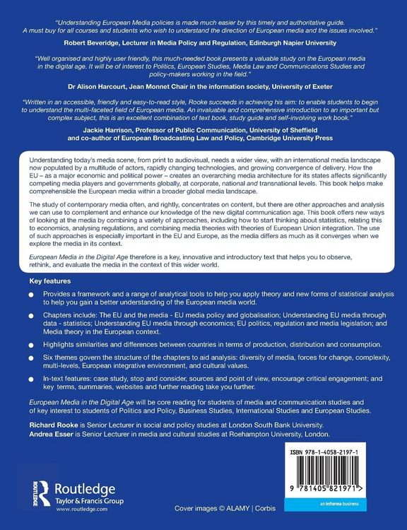 Produktbild: European Media in the Digital Age