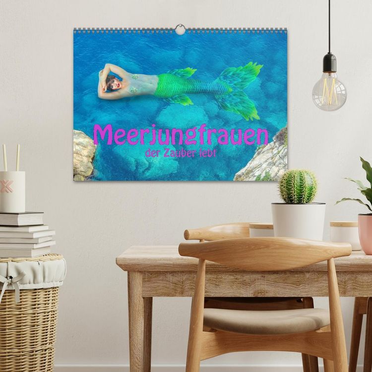 Produktbild: Meerjungfrauen - der Zauber lebt (Wandkalender 2026 DIN A3 quer), CALVENDO Monatskalender