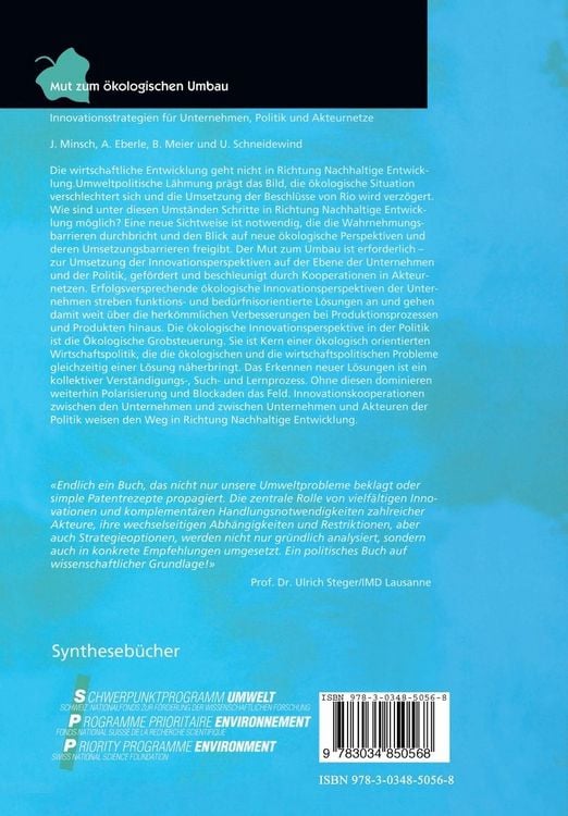 Produktbild: Mut zum &ouml;kologischen Umbau