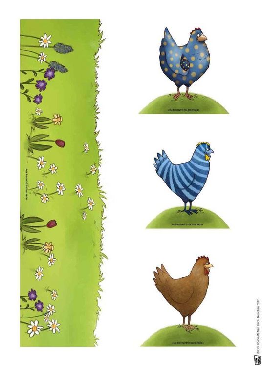 Produktbild: Henne, Has' und Osterspa&szlig;. Erz&auml;hlschienen-Figurenset