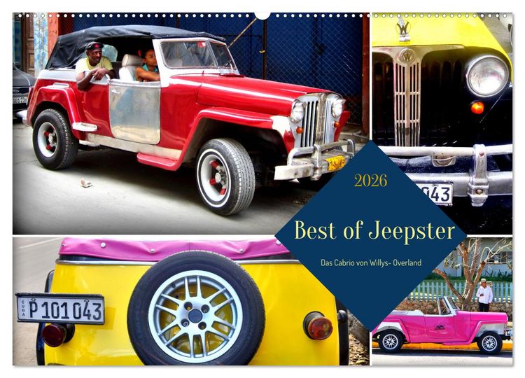 Produktbild: Best of Jeepster - Das Cabrio von Willys-Overland (Wandkalender 2026 DIN A2 quer), CALVENDO Monatskalender