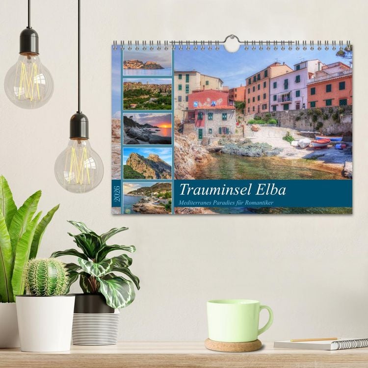 Produktbild: Trauminsel Elba: Mediterranes Paradies f&uuml;r Romantiker (Wandkalender 2026 DIN A4 quer), CALVENDO Monatskalender