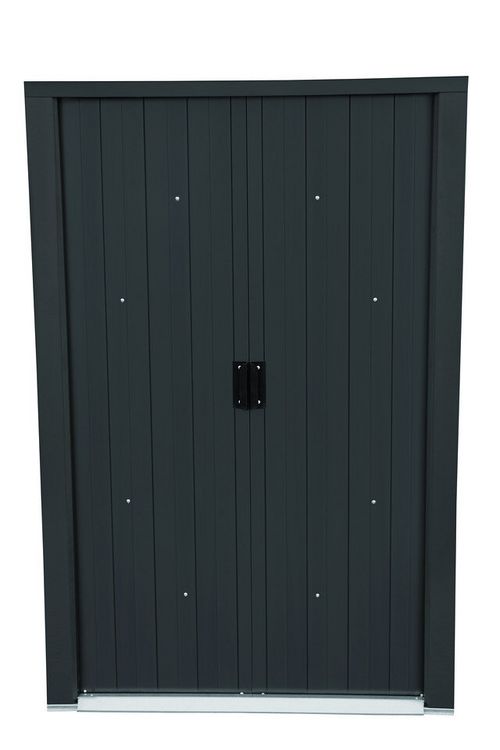 Produktbild: Metall Ger&auml;tehaus 202x123 Gartenhaus Schiebet&uuml;r