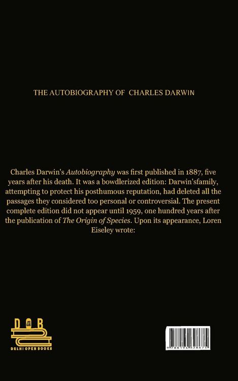 Produktbild: Autobiography Of Charles Darwin