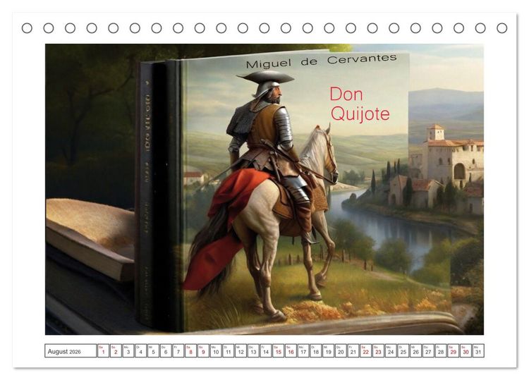 Produktbild: Coversch&auml;tze der Weltliteratur (Tischkalender 2026 DIN A5 quer), CALVENDO Monatskalender