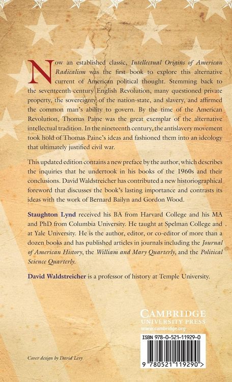 Produktbild: Intellectual Origins of American Radicalism