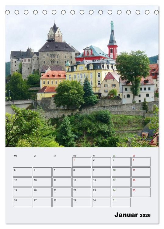 Produktbild: Tschechiens Highlights (Tischkalender 2026 DIN A5 hoch), CALVENDO Monatskalender