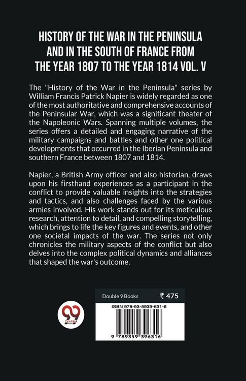 Produktbild: History Of The War In The Peninsula And In The South Of France From The Year 1807 To The Year 1814 Vol. V