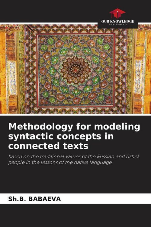 Produktbild: Methodology for modeling syntactic concepts in connected texts