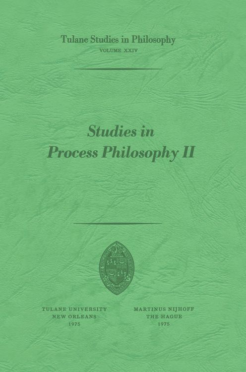 Produktbild: Studies in Process Philosophy II