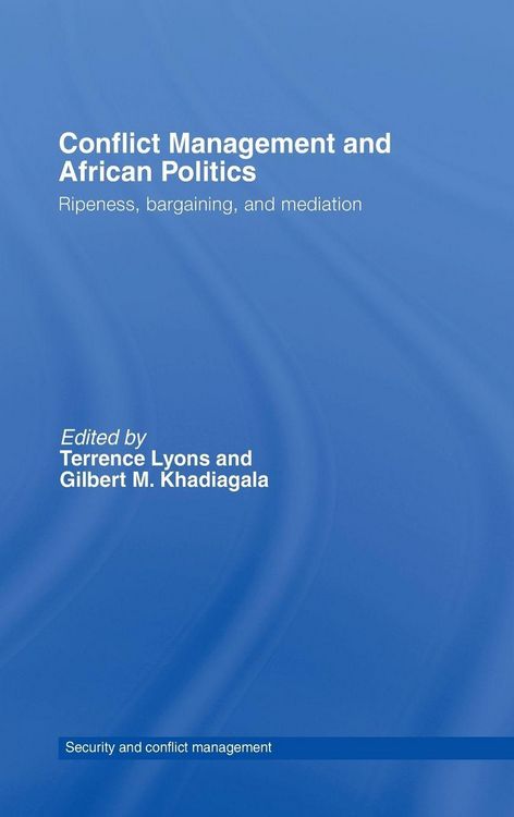 Produktbild: Conflict Management and African Politics