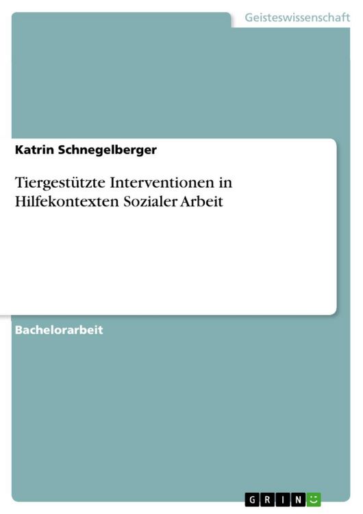 Produktbild: Tiergest&uuml;tzte Interventionen in Hilfekontexten Sozialer Arbeit