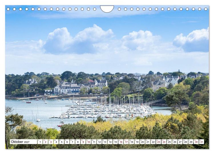Produktbild: Hausbooturlaub Frankreich - Bretagne (Wandkalender 2027 DIN A4 quer), CALVENDO Monatskalender