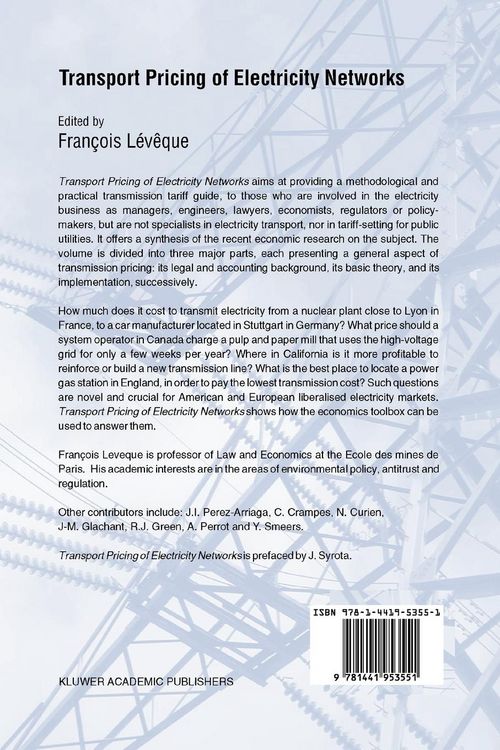 Produktbild: Transport Pricing of Electricity Networks