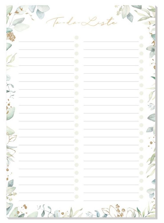 Produktbild: paper&you Block A5 To-do [Blattgold] EM