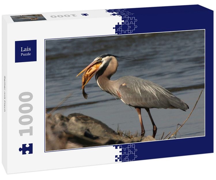 Produktbild: Lais Puzzle Reiher mit Fisch 1000 Teile