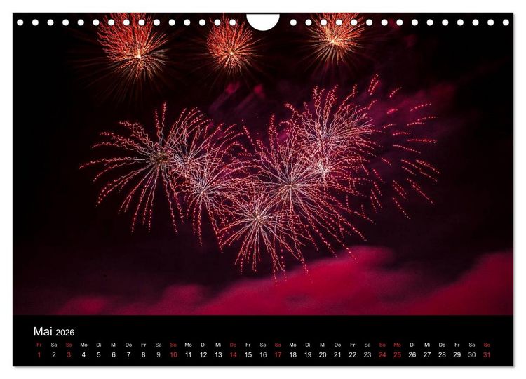 Produktbild: Das Feuerwerk (Wandkalender 2026 DIN A4 quer), CALVENDO Monatskalender