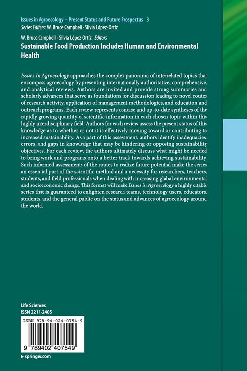 Produktbild: Sustainable Food Production Includes Human and Environmental Health