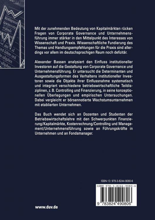 Produktbild: Institutionelle Investoren und Corporate Governance