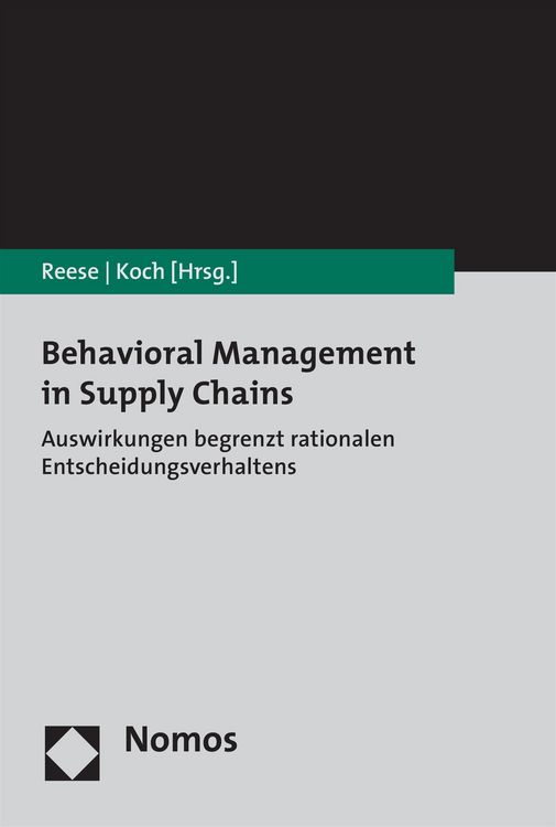 Produktbild: Behavioral Management in Supply Chains