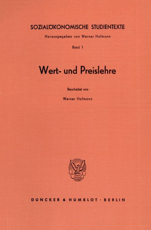 Produktbild: Sozial&ouml;konomische Studientexte.