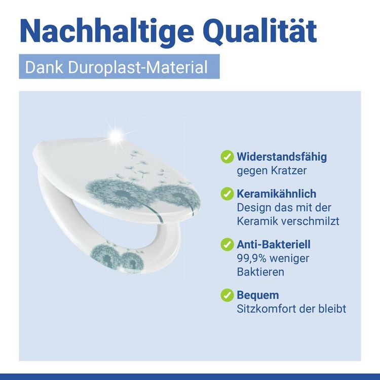 Produktbild: WC Sitz Mod. Astera, Toilettendeckel mit Motiv und Absenkautomatik