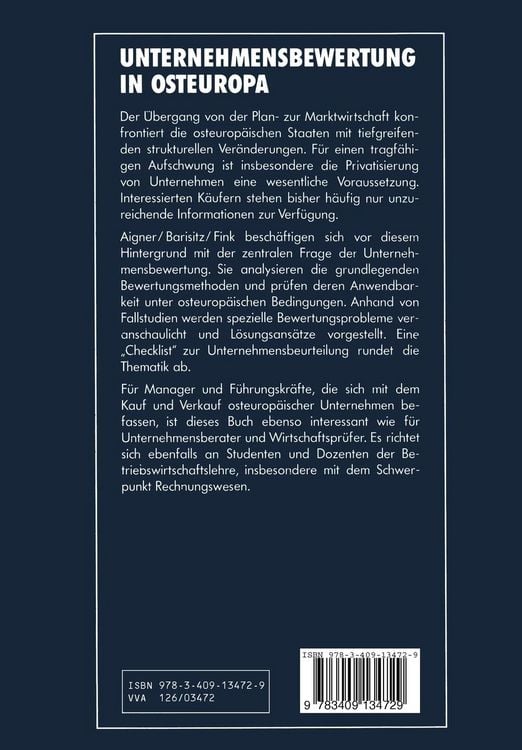 Produktbild: Unternehmensbewertung in Osteuropa