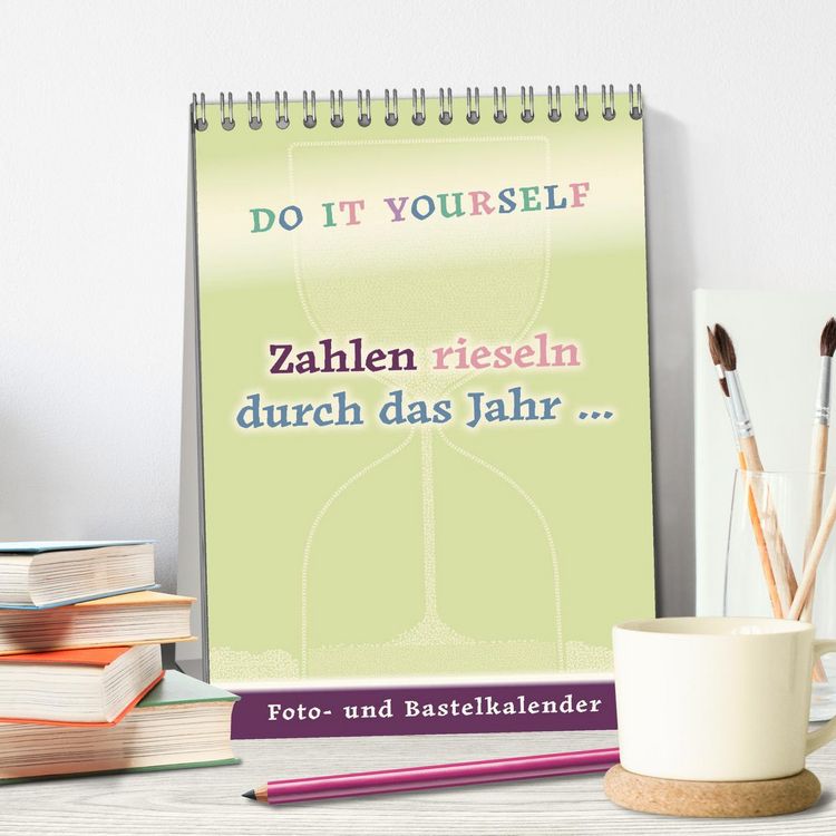 Produktbild: Zahlen rieseln durch das Jahr ... (Tischkalender 2026 DIN A5 hoch), CALVENDO Monatskalender