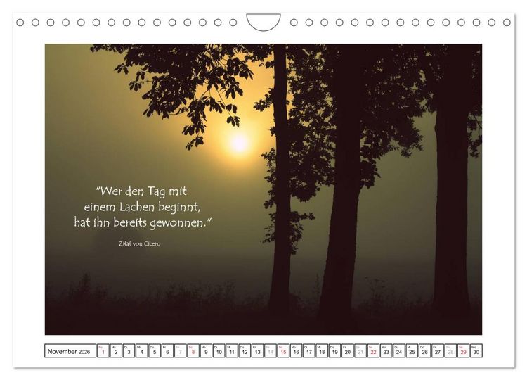 Produktbild: Zitate - Sammlung (Wandkalender 2026 DIN A4 quer), CALVENDO Monatskalender