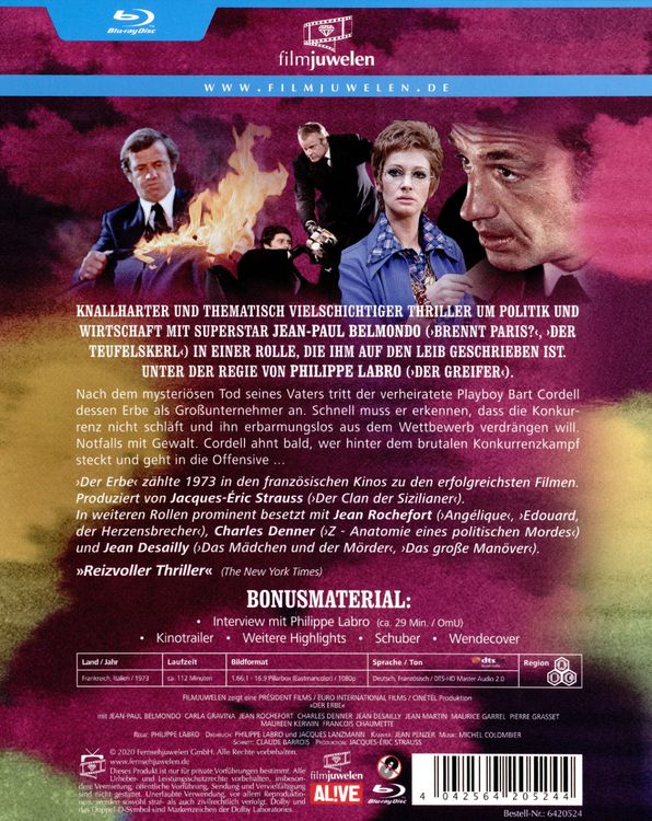 Produktbild: Der Erbe (Der Draufg&auml;nger) (Jean-Paul Belmondo) (Filmjuwelen)