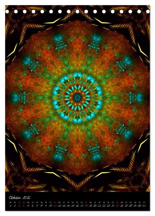 Produktbild: Mandala - Esoterik & Meditation (Tischkalender 2026 DIN A5 hoch), CALVENDO Monatskalender