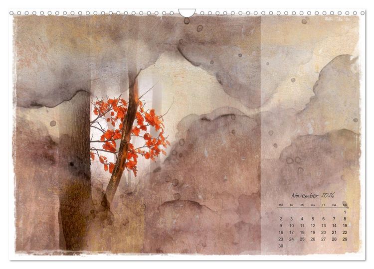 Produktbild: Bl&uuml;te trifft auf Aquarell (Wandkalender 2026 DIN A3 quer), CALVENDO Monatskalender