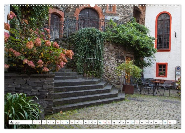 Produktbild: Die sch&ouml;nsten Orte im Moseltal - Von der Burg Eltz bis nach Trier (hochwertiger Premium Wandkalender 2027 DIN A2 quer), Kunstdruck in Hochglanz
