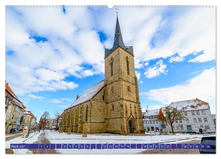 Produktbild: Duderstadt im Winter (Wandkalender 2027 DIN A2 quer), CALVENDO Monatskalender