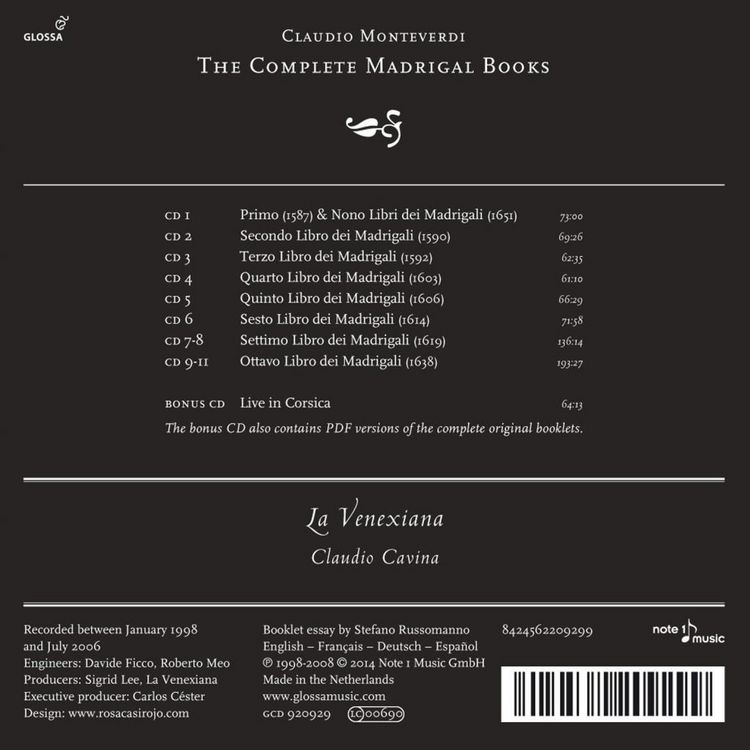 Produktbild: Monteverdi/The Complete Madrigal Books