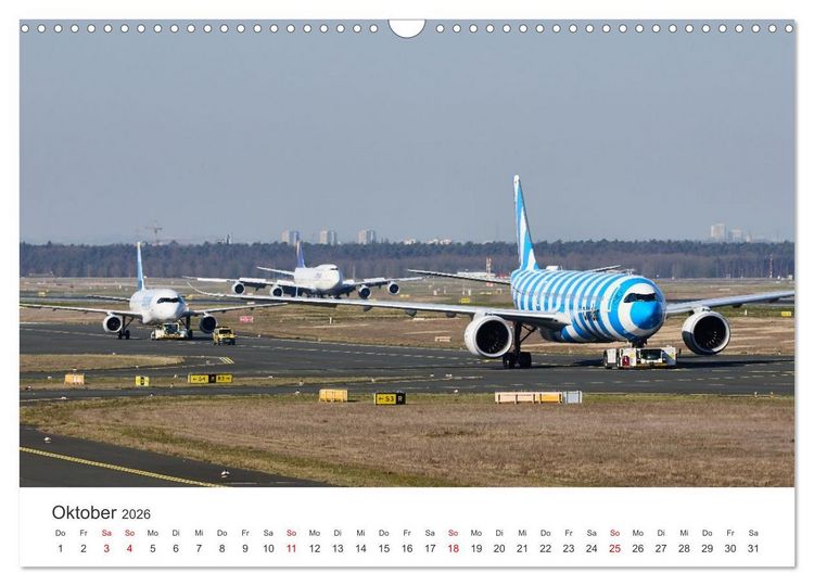 Produktbild: Frankfurt Airport - EDDF (Wandkalender 2026 DIN A3 quer), CALVENDO Monatskalender