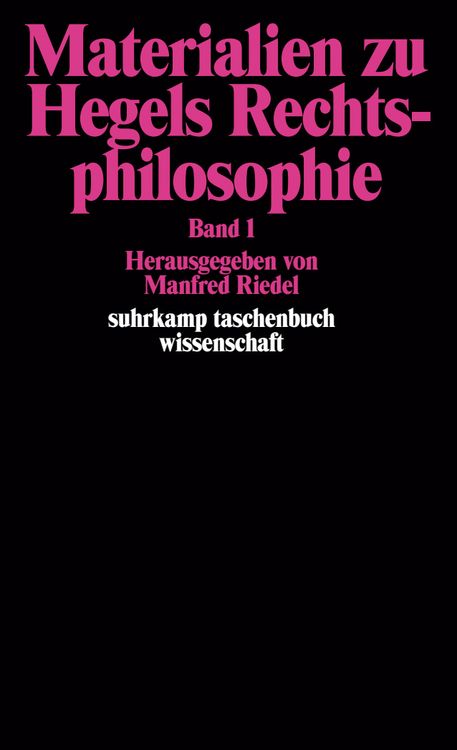 Produktbild: Materialien zu Hegels Rechtsphilosophie