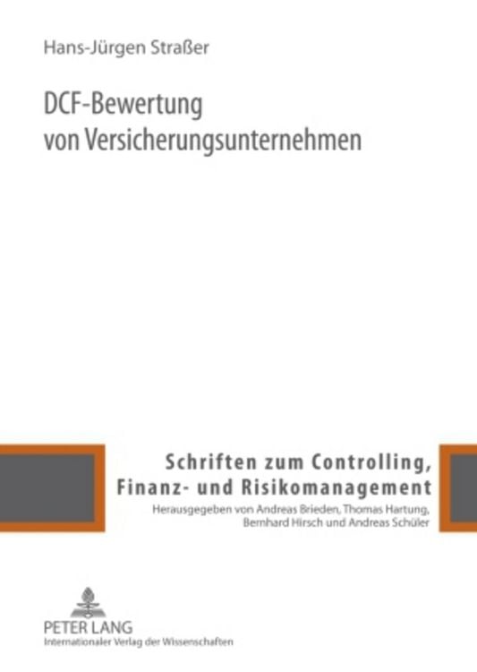 Produktbild: DCF-Bewertung von Versicherungsunternehmen