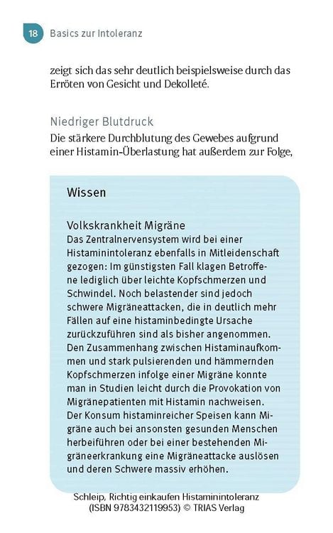 Produktbild: Richtig einkaufen Histamin-Intoleranz
