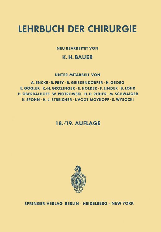 Produktbild: Lehrbuch der Chirurgie