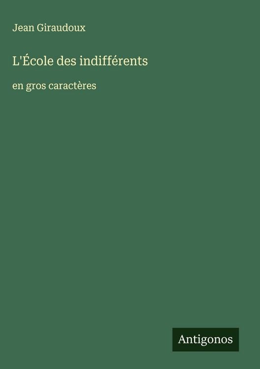 Produktbild: L'&Eacute;cole des indiff&eacute;rents