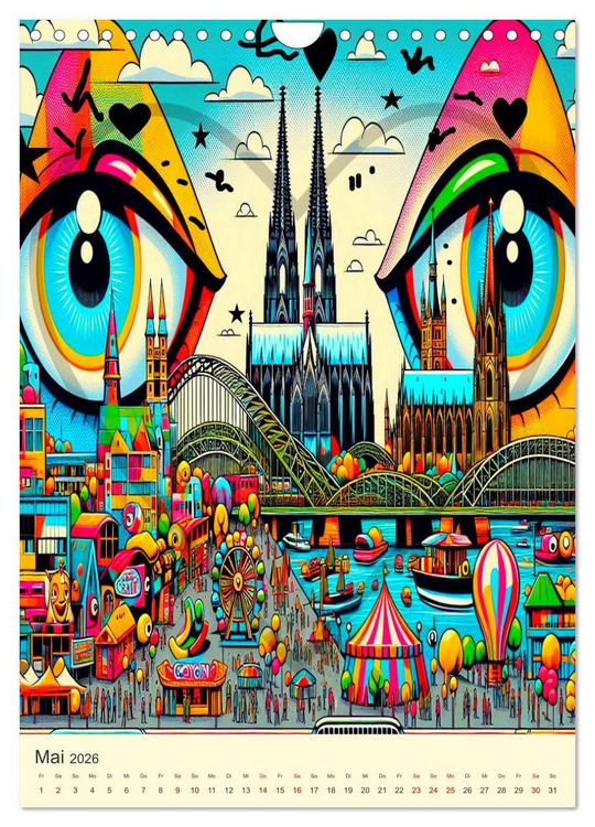 Produktbild: Deutschland hat Pop auf eigene Art (Wandkalender 2026 DIN A4 hoch), CALVENDO Monatskalender