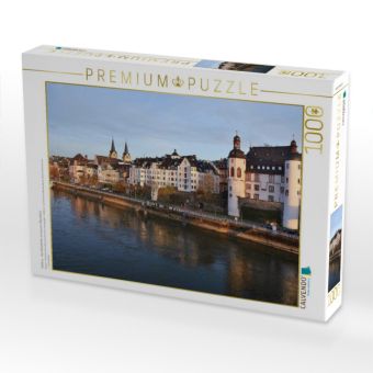 Produktbild: CALVENDO Puzzle Koblenz - Das Altstadtufer im warmen Abendlicht. | 1000 Teile Lege-Gr&ouml;&szlig;e 64x48cm Foto-Puzzle f&uuml;r gl&uuml;ckliche Stunden
